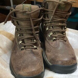 Timberland Dark Brown Leather Moto Boots